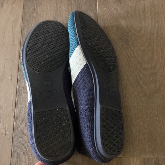 Rothys size 8 teal and navy loafer - Picture 3 of 4